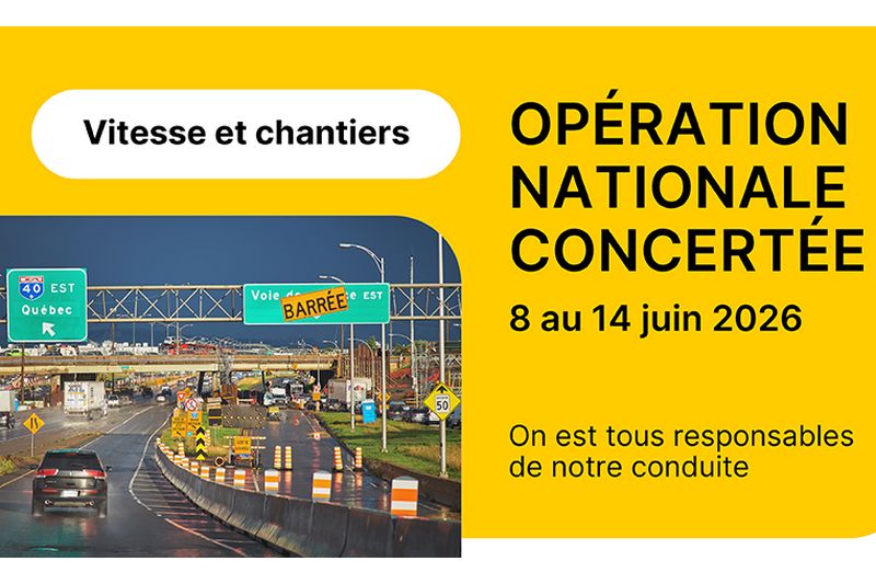 Une semaine de sensibilisation sur les routes de l’Estrie